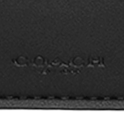 コーチ アウトレット 二つ折り財布 メンズ コイン ウォレット・シグネチャー キャンバス ブラック COACH OUTLET CY406 QBMI5 チャコール ブラック