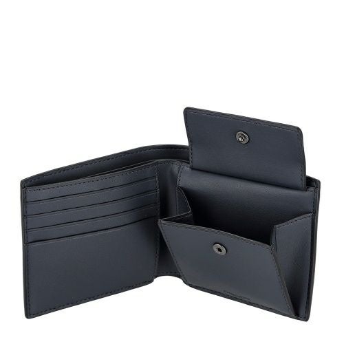 コーチ アウトレット 二つ折り財布 メンズ コイン ウォレット・シグネチャー キャンバス ネイビー COACH OUTLET CY406 QBN2V デニム/ミッドナイトネイビー