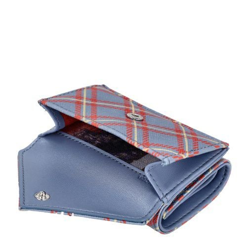 ヴィヴィアンウエストウッド 三つ折り財布 レディース マルチカラー Vivienne Westwood 5115002FW S0022 K302 BLUE/ORANGE TARTAN