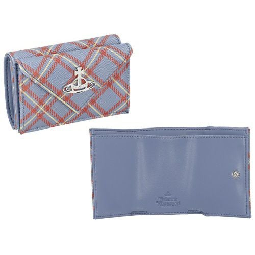 ヴィヴィアンウエストウッド 三つ折り財布 レディース マルチカラー Vivienne Westwood 5115002FW S0022 K302 BLUE/ORANGE TARTAN