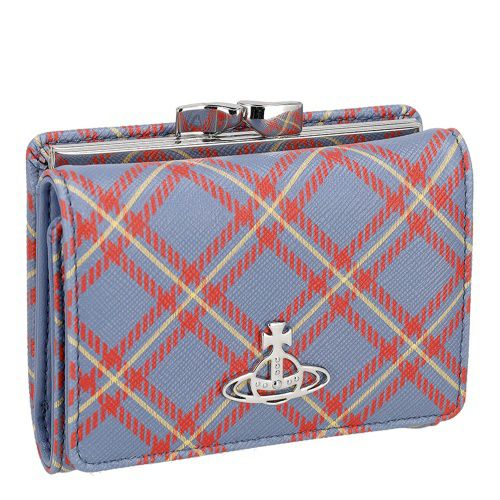 ヴィヴィアンウエストウッド 三つ折り財布 レディース マルチカラー Vivienne Westwood 5115002NW S0022 K302 BLUE/ORANGE TARTAN