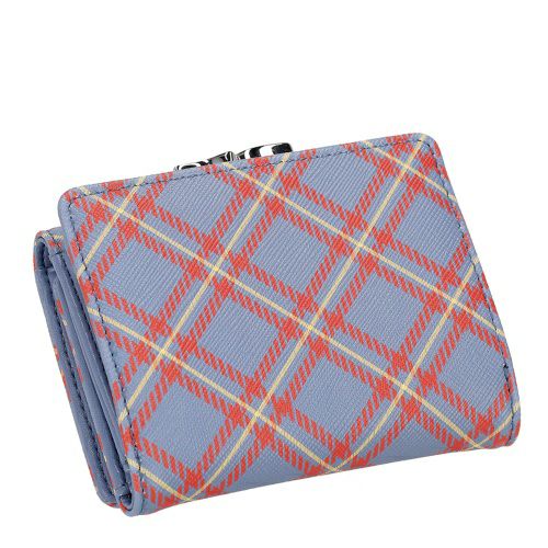 ヴィヴィアンウエストウッド 三つ折り財布 レディース マルチカラー Vivienne Westwood 5115002NW S0022 K302 BLUE/ORANGE TARTAN