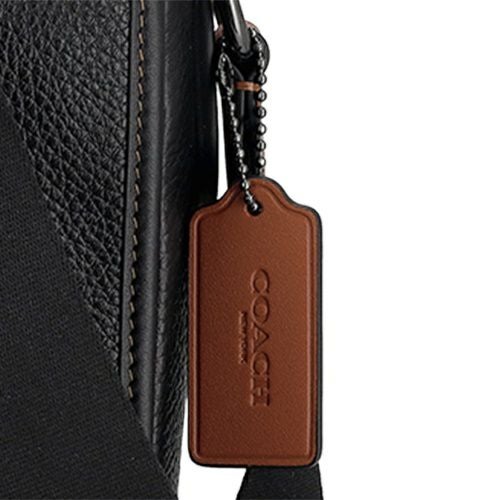 コーチ アウトレット ショルダーバッグ メンズ スプリント マップ バッグ 25・シグネチャー ジャカード ブラウン COACH OUTLET CE534 QBV1R カーキ/ブラックマルチ