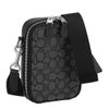 コーチ アウトレット ショルダーバッグ メンズ スタントン クロスボディ・シグネチャー ジャカード ブラック COACH OUTLET CH097 SVO1U チャコール/ブラック