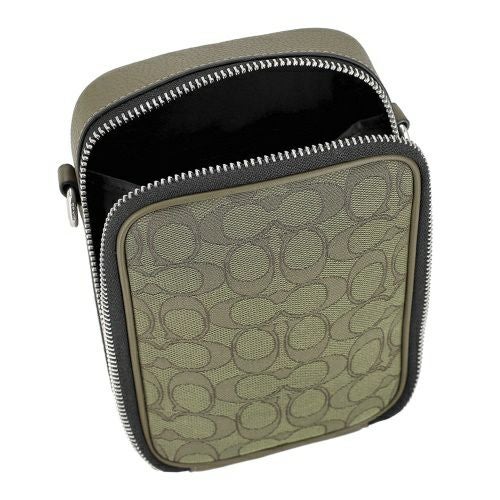 コーチ アウトレット ショルダーバッグ メンズ スタントン クロスボディ・シグネチャー ジャカード グリーン COACH OUTLET CH097 SVVFE