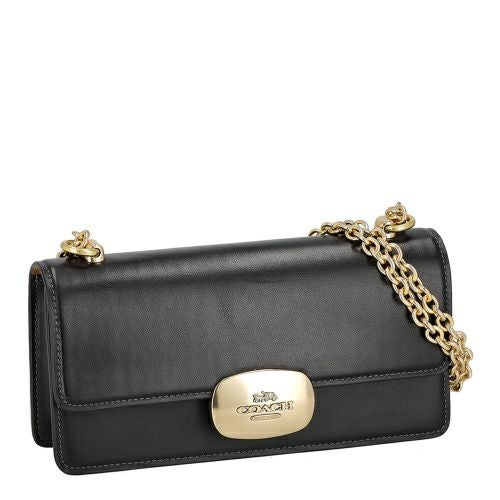 コーチ アウトレット ショルダーバッグ レディース エライザ フラップ クロスボディ ブラック COACH OUTLET CP008 IMBLK