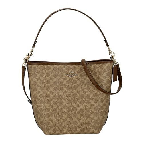 コーチ アウトレット ショルダーバッグ レディース シティ ラージ バケット バッグ・シグネチャー ブラウン COACH OUTLET CT802 IMXHE タン/ブラウン