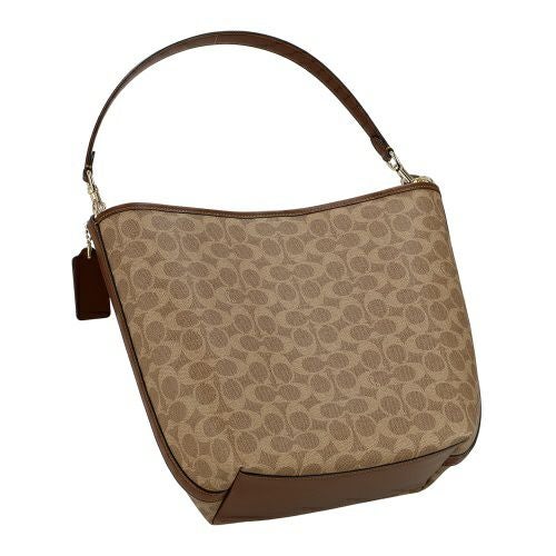 コーチ アウトレット ショルダーバッグ レディース シティ ラージ バケット バッグ・シグネチャー ブラウン COACH OUTLET CT802 IMXHE タン/ブラウン