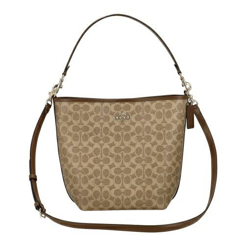 コーチ アウトレット ショルダーバッグ レディース シティ ラージ バケット バッグ・シグネチャー ブラウン COACH OUTLET CT802 IMXHE タン/ブラウン