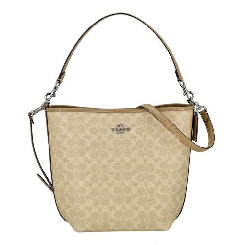 コーチ アウトレット ショルダーバッグ レディース シティ ラージ バケット バッグ・シグネチャー ベージュ COACH OUTLET CT802 SVPWH サンド/トープ