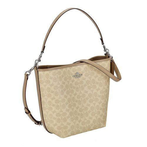 コーチ アウトレット ショルダーバッグ レディース シティ ラージ バケット バッグ・シグネチャー ベージュ COACH OUTLET CT802 SVPWH サンド/トープ