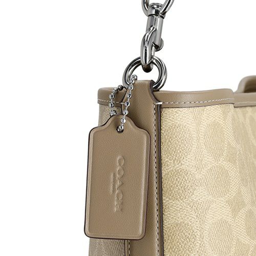コーチ アウトレット ショルダーバッグ レディース シティ ラージ バケット バッグ・シグネチャー ベージュ COACH OUTLET CT802 SVPWH サンド/トープ