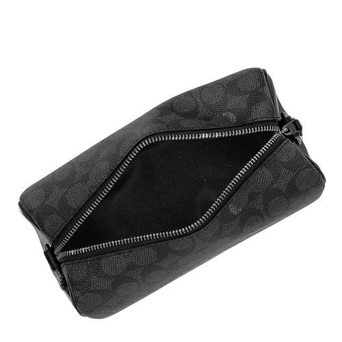 コーチ アウトレット ショルダーバッグ メンズ アクセル クロスボディ バッグ・シグネチャー キャンバス ブラック COACH OUTLET CV762 QBMI5 チャコール/ブラック