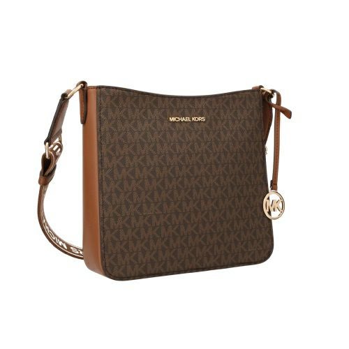 マイケルコース ショルダーバッグ レディース ジェット セット トラベル シグネチャー スモール NS クロスボディー ブラウン MICHAEL KORS 35S5GTVC1B BROWN