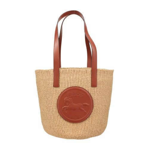 クロエ トートバッグ レディース HORSE MEDAL LARGE BASKET ブラウン