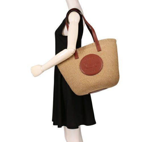 【CHLOE&LEON】トートバッグ クロエ トートバッグ レディース HORSE MEDAL LARGE BASKET ブラウン