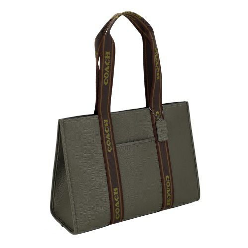 コーチ アウトレット トートバッグ レディース ラージ スミス トート グリーン COACH OUTLET CU996 QBRM3 モスグリーン