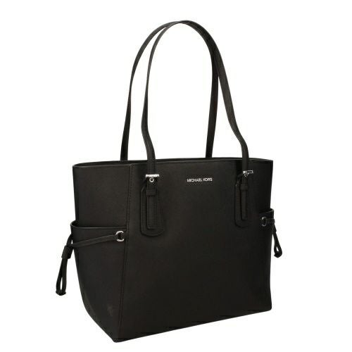 マイケルコース トートバッグ レディース VOYAGER サフィアーノ レザー トート ラージ ブラック MICHAEL KORS 35S5SV6T7L BLACK