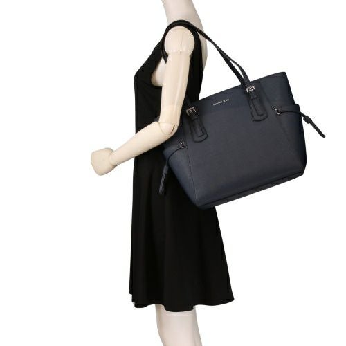 マイケルコース トートバッグ レディース VOYAGER サフィアーノ レザー トート ラージ ネイビー MICHAEL KORS 35S5SV6T7L NAVY