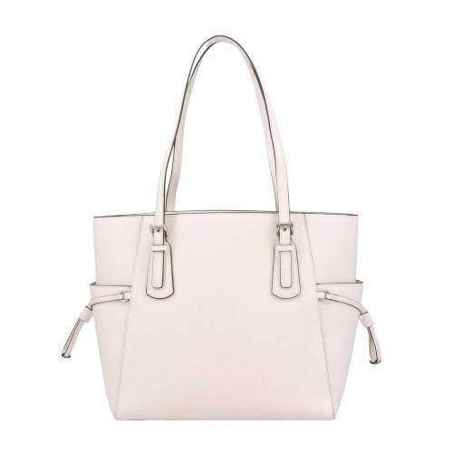 マイケルコース トートバッグ レディース VOYAGER サフィアーノ レザー トート ラージ ホワイト MICHAEL KORS 35S5SV6T7L OPTIC WHITE