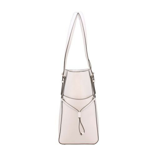 MICHAEL KORS ホワイト トートバッグ 公式アウトレット】CARSON ペブルレザー センタージップ EW トート
