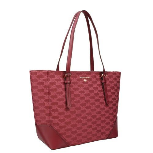 マイケルコース トートバッグ レディース アリア ラージ シグネチャー ロゴ ジャカード トートバッグ レッド MICHAEL KORS 38T2GXAT3J MULBERRY