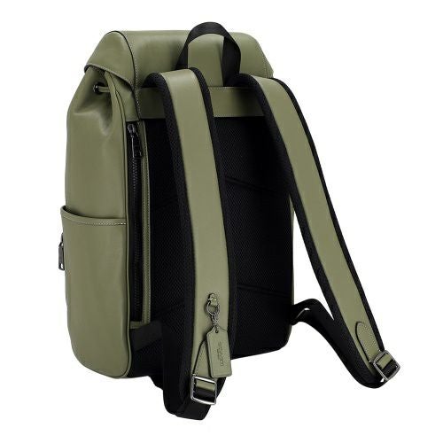 コーチ アウトレット バックパック リュックサック メンズ レーサー バックパック グリーン COACH OUTLET CU112 QBMGR ミリタリーグリーン