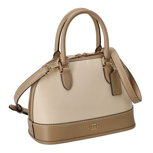 コーチ アウトレット ハンドバッグ レディース サブリナ サッチェル バッグ・カラーブロック ベージュ COACH OUTLET CAM56 IMXUV アイボリー/トープ