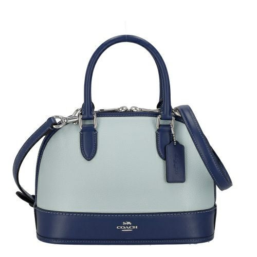 コーチ アウトレット ハンドバッグ レディース サブリナ サッチェル バッグ・カラーブロック ブルー COACH OUTLET CAM56 SVXUS シルバー/ライトブルー/ディープブルー