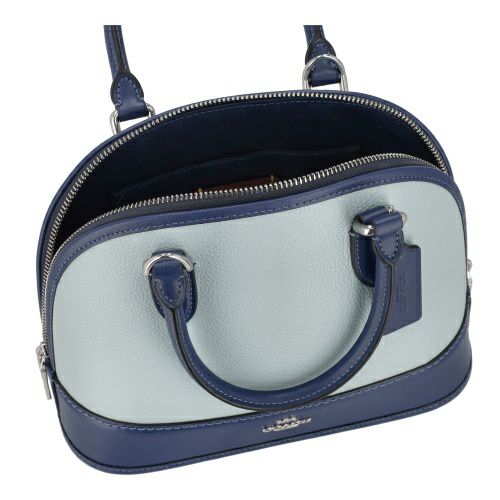 コーチ アウトレット ハンドバッグ レディース サブリナ サッチェル バッグ・カラーブロック ブルー COACH OUTLET CAM56 SVXUS シルバー/ライトブルー/ディープブルー