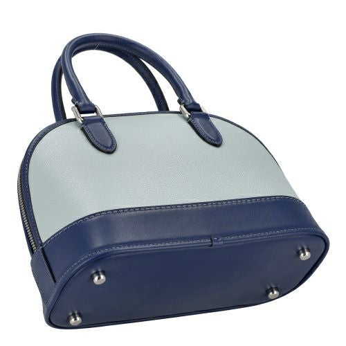 コーチ アウトレット ハンドバッグ レディース サブリナ サッチェル バッグ・カラーブロック ブルー COACH OUTLET CAM56 SVXUS シルバー/ライトブルー/ディープブルー