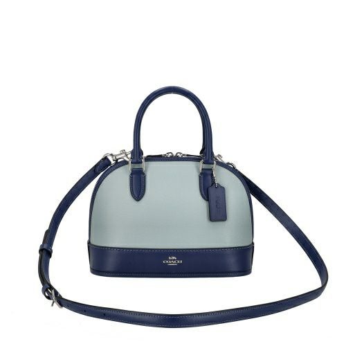 コーチ アウトレット ハンドバッグ レディース サブリナ サッチェル バッグ・カラーブロック ブルー COACH OUTLET CAM56 SVXUS シルバー/ライトブルー/ディープブルー