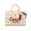 コーチ ハンドバッグ レディース ハンド・トートバッグ シグネチャー ロゴ カーゴ トート ホワイト COACH CAM70 B4/NP