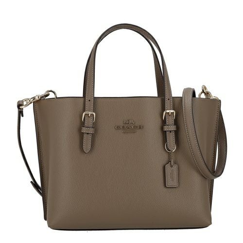 コーチ アウトレット ハンドバッグ レディース モリー レザー トート 25 brown COACH OUTLET CV966 IMV2R ダークストーン