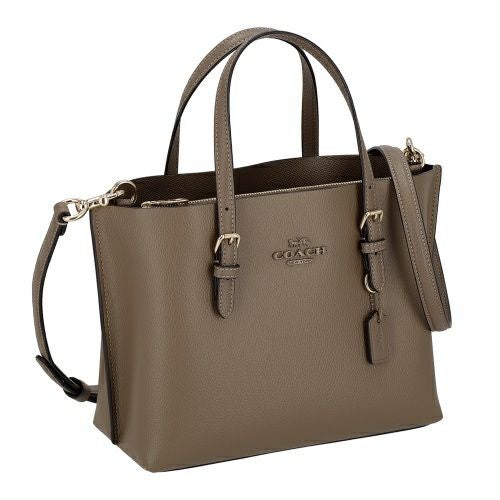 コーチ アウトレット ハンドバッグ レディース モリー レザー トート 25 brown COACH OUTLET CV966 IMV2R ダークストーン