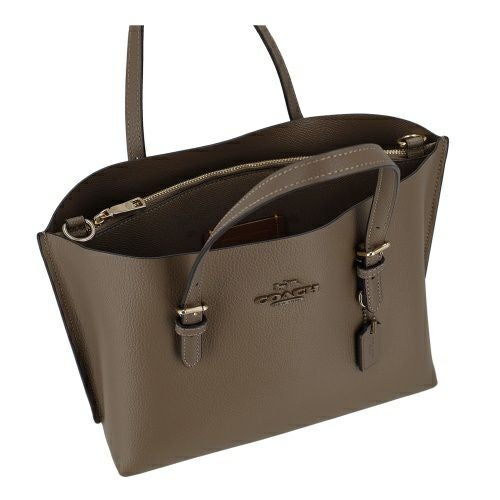 コーチ アウトレット ハンドバッグ レディース モリー レザー トート 25 brown COACH OUTLET CV966 IMV2R ダークストーン