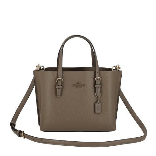 コーチ アウトレット ハンドバッグ レディース モリー レザー トート 25 brown COACH OUTLET CV966 IMV2R ダークストーン