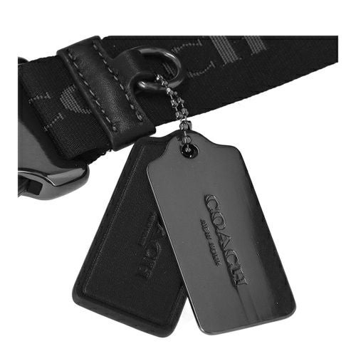 コーチ アウトレット ボディバッグ メンズ ワイアット ベルト バッグ・シグネチャー キャンバス ブラック COACH OUTLET CM106 QBMI5 チャコール ブラック