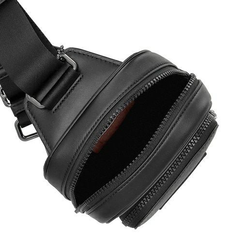 コーチ アウトレット ボディバッグ メンズ シグネチャー ブラック COACH OUTLET CV763 QBMI5 チャコール/ブラック