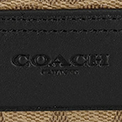 コーチ アウトレット ボディバッグ メンズ シグネチャー ブラウン COACH OUTLET CV763 QBNRX タン/ブラック