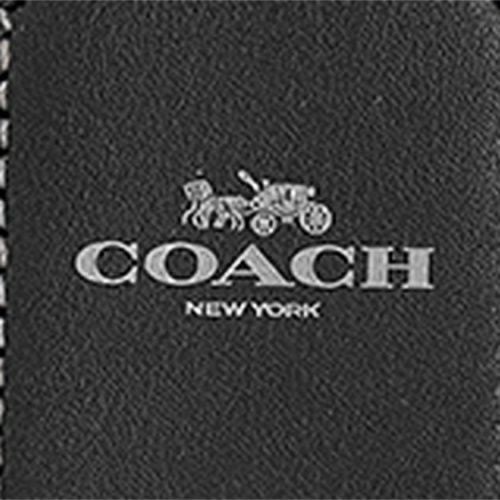 コーチ アウトレット ポーチ レディース シグネチャー コーテッド キャンバス レザー コーナー ジップ リストレット ブラック COACH OUTLET CW854 QBMI5