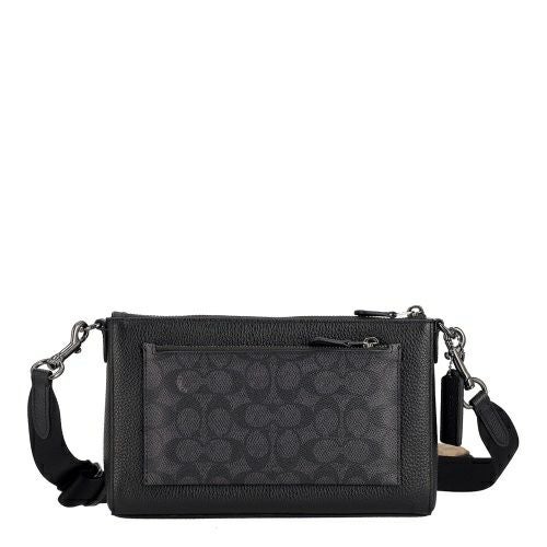 コーチ アウトレット ショルダーバッグ メンズ シグネチャー ホールデン クロスボディ ブラック COACH OUTLET CW372 QBXAJ