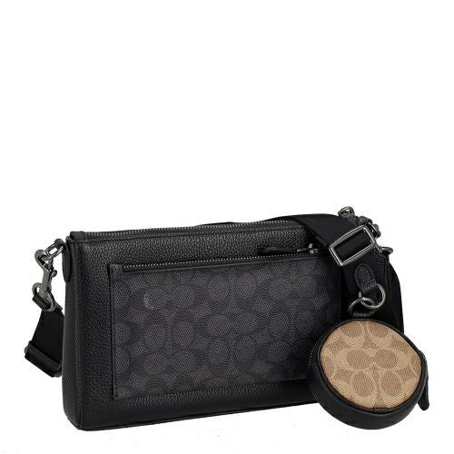 コーチ アウトレット ショルダーバッグ メンズ シグネチャー ホールデン クロスボディ ブラック COACH OUTLET CW372 QBXAJ