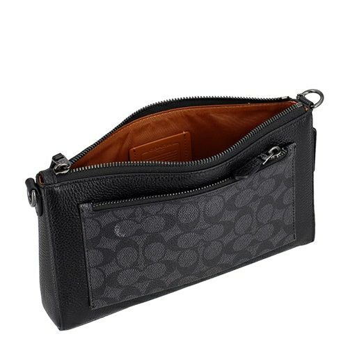 コーチ アウトレット ショルダーバッグ メンズ シグネチャー ホールデン クロスボディ ブラック COACH OUTLET CW372 QBXAJ