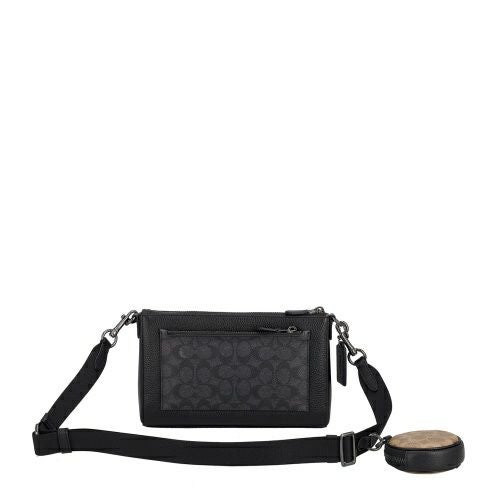 コーチ アウトレット ショルダーバッグ メンズ シグネチャー ホールデン クロスボディ ブラック COACH OUTLET CW372 QBXAJ