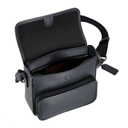 コーチ アウトレット ショルダーバッグ メンズ サリバン フラップ クロスボディ バッグ ネイビー COACH OUTLET CY800 QBBHP