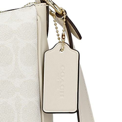 コーチ アウトレット ショルダーバッグ レディース エリー ファイル バッグ・シグネチャー キャンバス ホワイト COACH OUTLET CZ177 IMXU5 ホワイト/チョーク