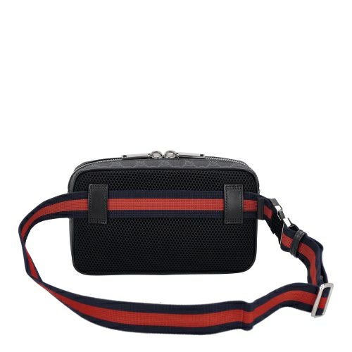 グッチ ショルダーバッグ メンズ レディース GG ブラック スモール ベルトバッグ ブラック GUCCI 792094 FADJM 1043