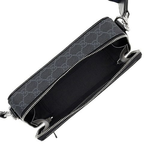 グッチ ショルダーバッグ メンズ レディース GG ブラック スモール ショルダーバッグ ブラック GUCCI 792456 FADJA 1042