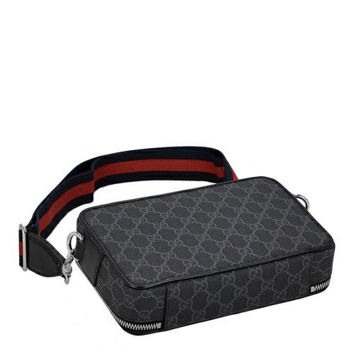 グッチ ショルダーバッグ メンズ レディース GG ブラック スモール ショルダーバッグ ブラック GUCCI 792456 FADJA 1042